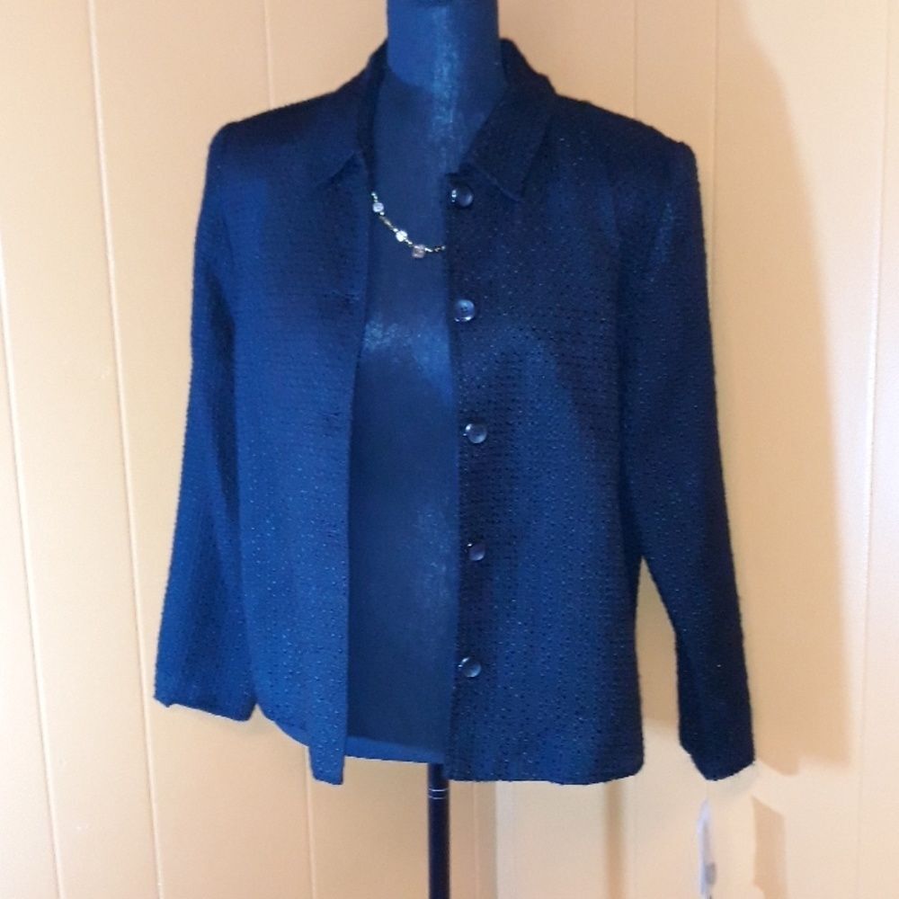 NWT. Briggs New York button down jacket blazer small petite
